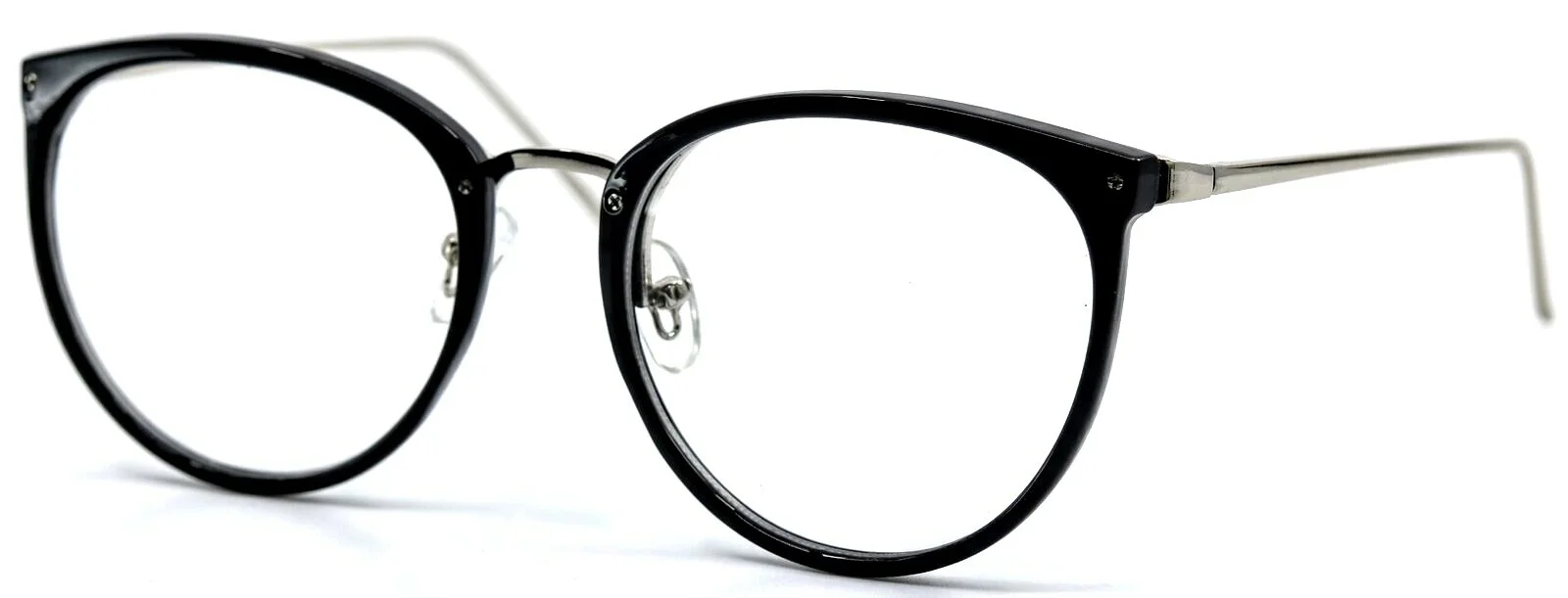 Sojos BS5969 Black Women Round Full Rim Eyeglasses 52-18-135 2
