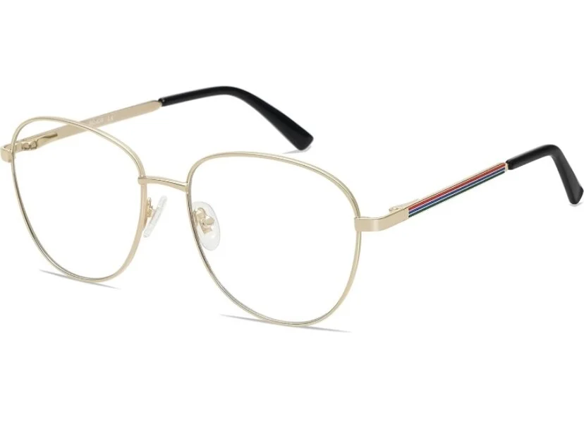 SOJOS Retro Round Blue Light Blocking Glasses Computer Gaming Eyeglasses Clear