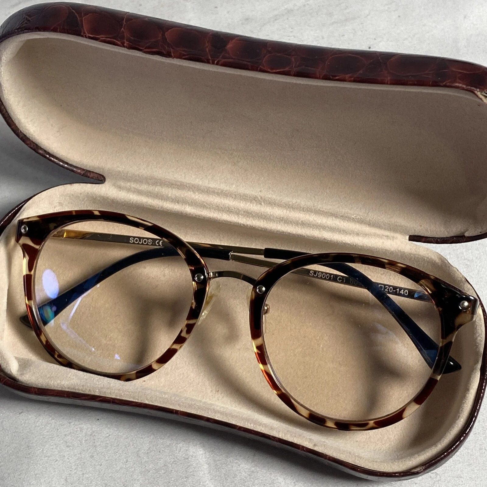 SOJOS SJ 9001 C1 0012 Tortoise Shell Eyeglasses Frame 51 [] 20-140mm Unique 2