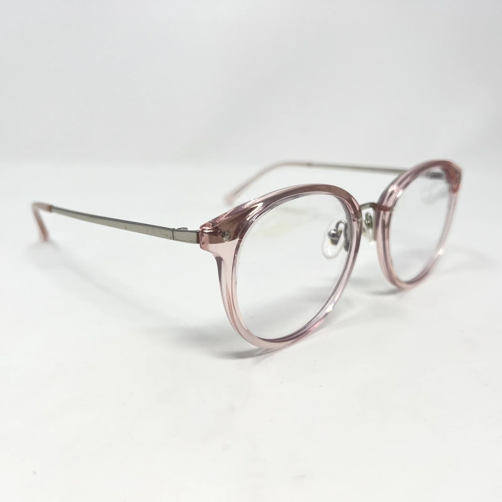 SOJOS SJ9001 C4 9210 Round Blue Light Blocking Eyeglasses Pink Silver 3